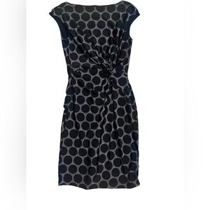 Ralph Lauren black and white podka dot dress 10P